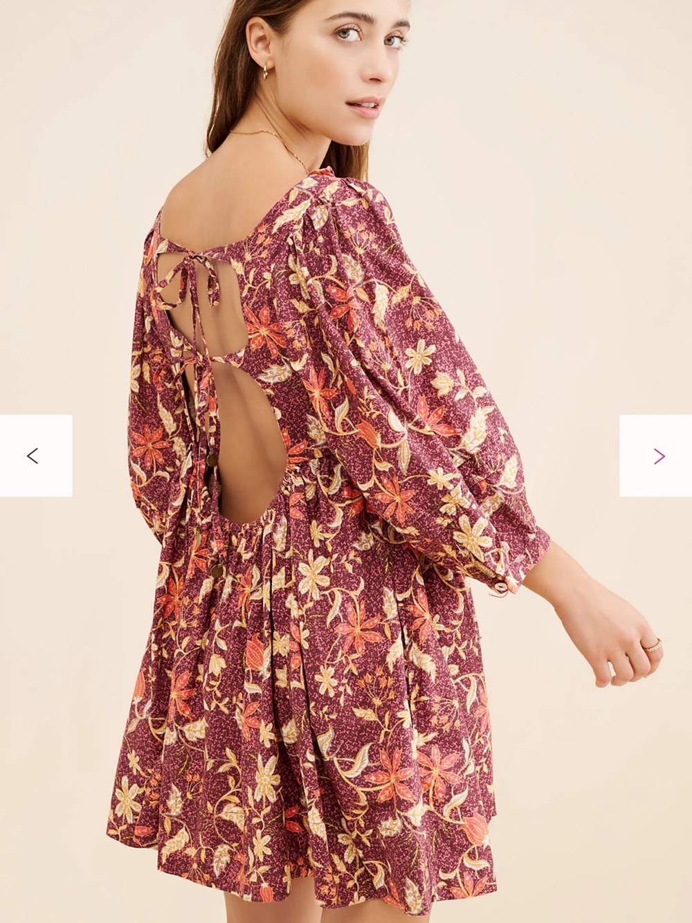 NWT Free People Lola Floral Mini Dress
